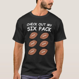 Kolla Min Sexpackning - Amerikanska Fotbollar T Shirt