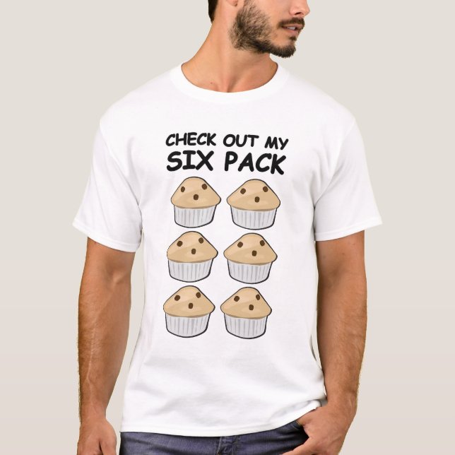 Kolla Min Sexpackning - Muffins T Shirt (Framsida)