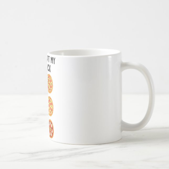 Kolla Min Sexpackning Rolig Pizza _1  Kaffemugg (Höger)