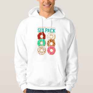 Kolla Min Sexpackning - Roliga Donuts Tränings Abs Hoodie