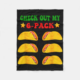 Kolla mina sex paket med Tacos för Cinco de Morsa Fleecefilt