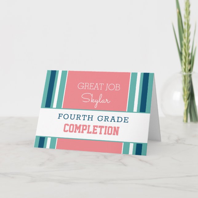 Kolla! Slutförandekort för anpassningsbar klass! K Kort (Framsida)