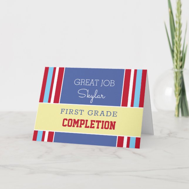 Kolla! Slutförandekort för anpassningsbar klass! K Kort (Framsida)