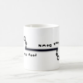 Kolla upp mot titta ner (& the stick manar) kaffemugg