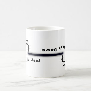 Kolla upp mot titta ner (& the stick manar) kaffemugg