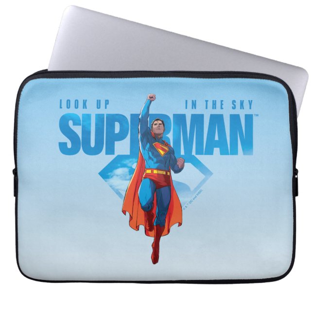 Kolla upp Superman. Laptop Fodral (Framsidan)