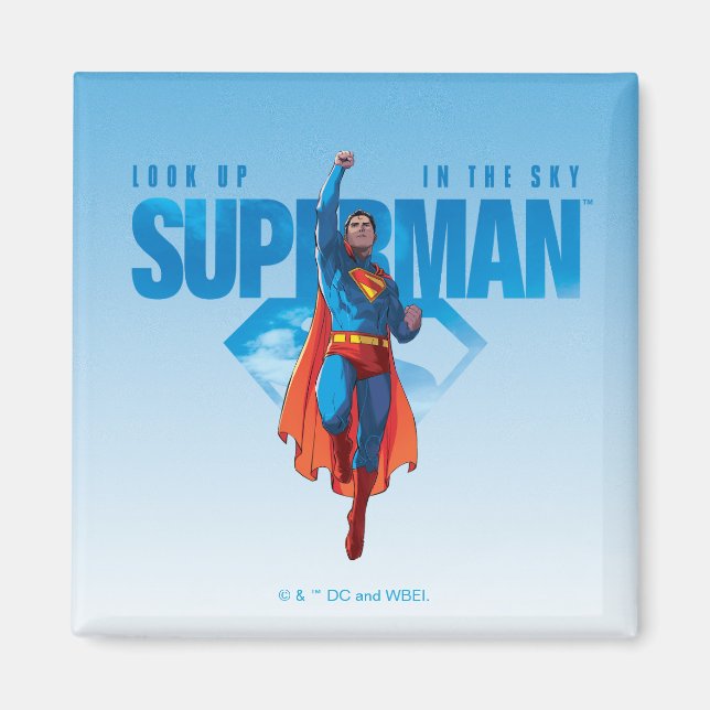 Kolla upp Superman. Magnet (Framsidan)