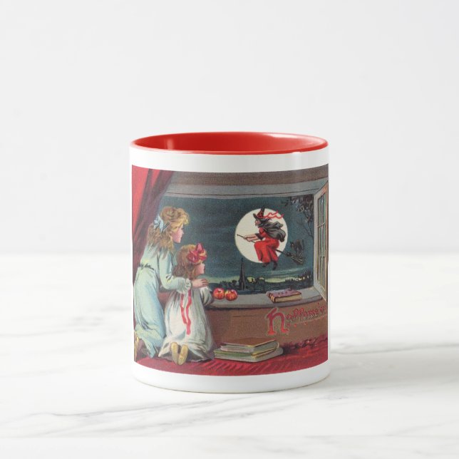 Kolla! Witch Måne Natten! Vintage Mugg (Center)