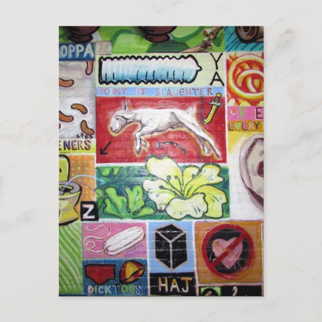 kollage artist vykort (Framsida)