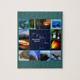 kollage för hawaiiska scener pussel