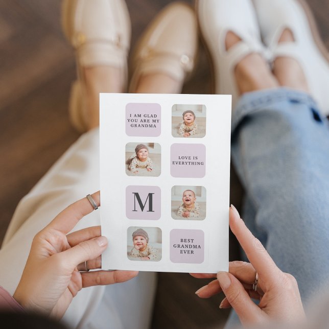 Kollage Foto & Bästa Mormor Någonsin Bästa Lila Pr (Skapare uppladdad)