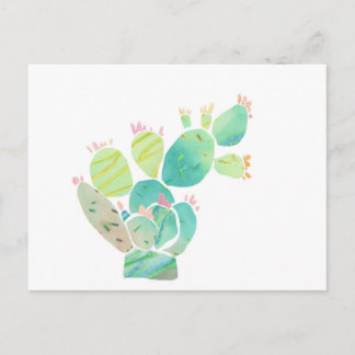 Kollage Illustration Cactus vycard Vykort