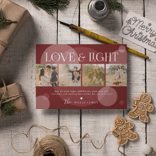 Kollage Julkort Love&Light Foto