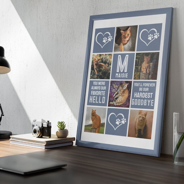 Kollage med minnesbild för husdjur  poster (Skapare uppladdad)