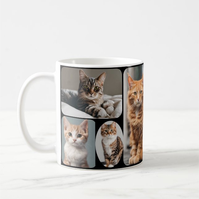 kollage multifotoskräppost kaffemugg (Vänster)