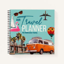 Kollage Retro Chic anpassningsbar Travel Planner