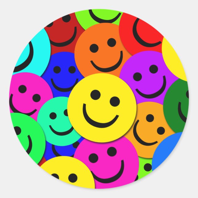 KOLLAGE RUNT KLISTERMÄRKE (Framsida)