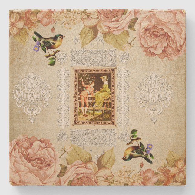 kollage-vintage stenunderlägg (Framsidan)