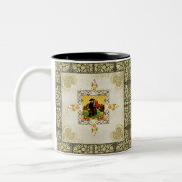 kollage-vintage Två-Tonad mugg