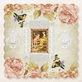 kollage-vintage underlägg papper