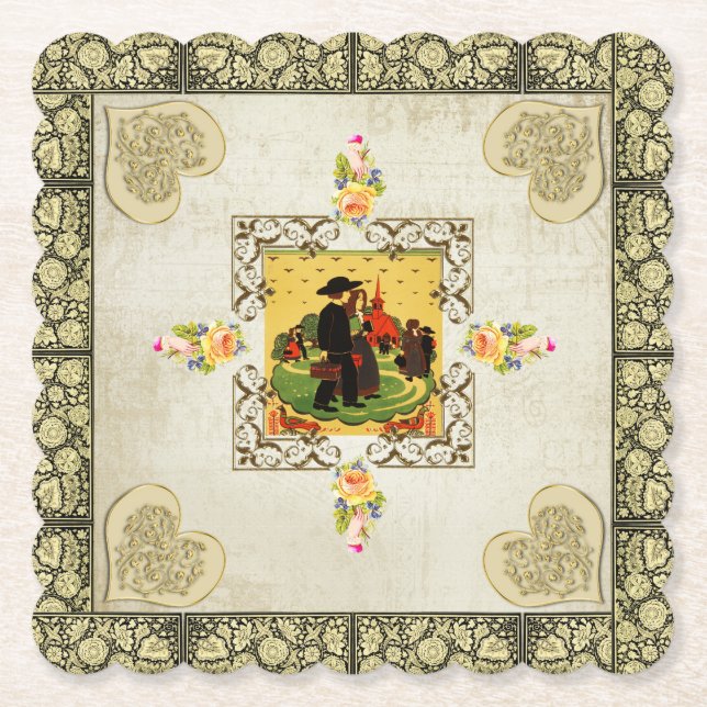 kollage-vintage underlägg papper (Framsida)