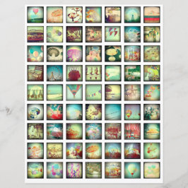 Kollageark vintage Romantiska Scrapbook-element