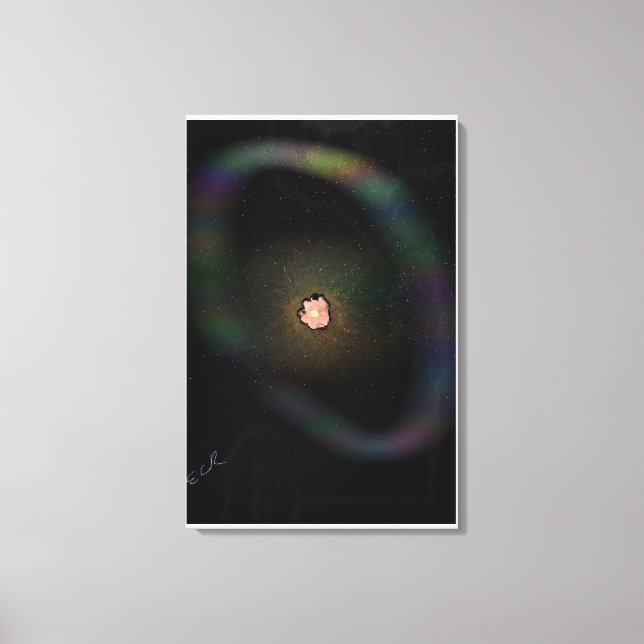 Kollapsande supernova, expanderande skal Canvastry Canvastryck (Framsida)