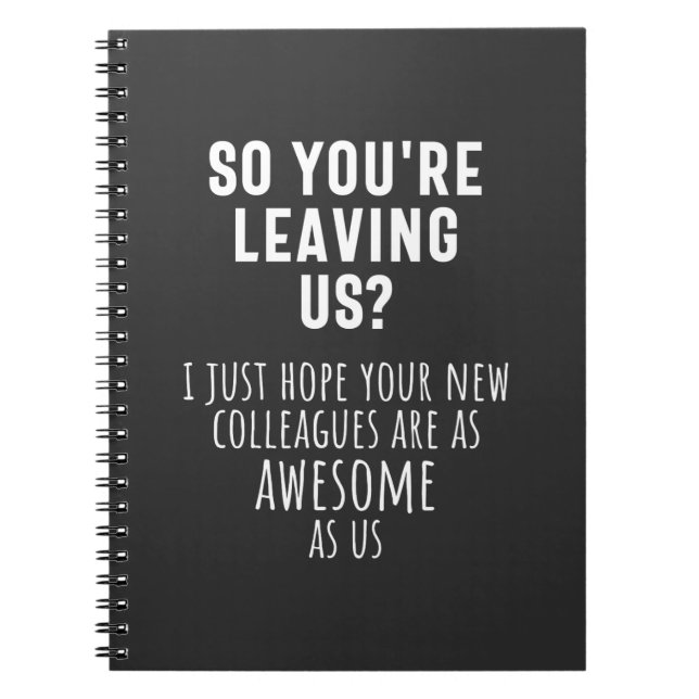 kollega farewell, pension, medarbetare, adjö, anteckningsbok (Framsidan)