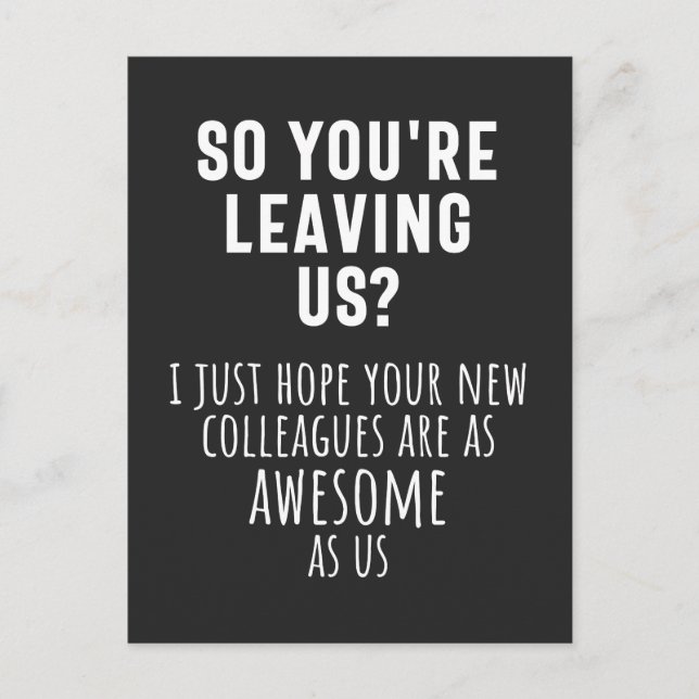 kollega farewell, pension, medarbetare, adjö, helg vykort (Framsida)