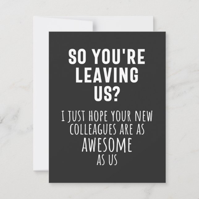 kollega farewell, pension, medarbetare, adjö, tack kort (Framsida)