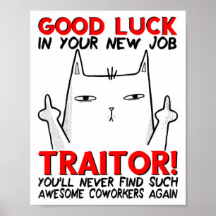 Kollega som lämnar, slutar gå bort, jobbyte, poster