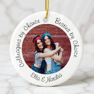 Kolleger vid Chance Besties by Choice Photo Gift Julgransprydnad Keramik