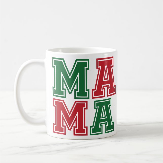 Kollegiera "MAMMA", fet Helgdag Gift Mammor Kaffemugg (Vänster)