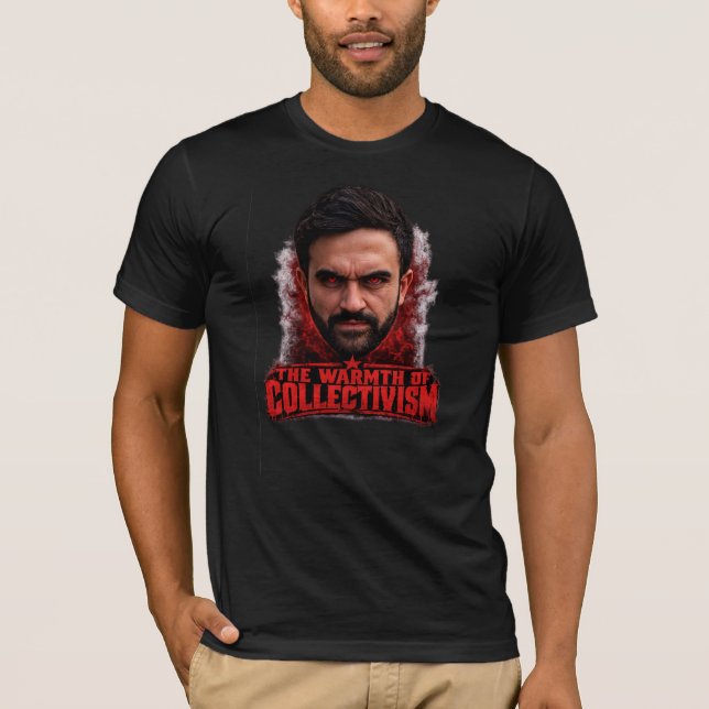Kollektivismens värme – Satirisk T-Shirt (Framsida)