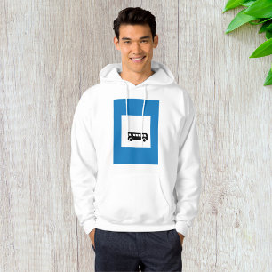 Kollektivtrafik Buss stoppskylt stadstransitering Hoodie