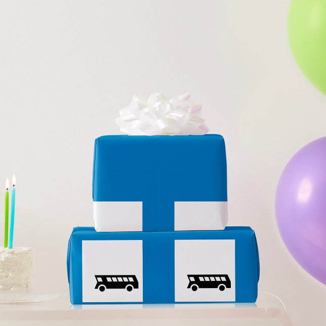 Kollektivtrafik Buss stoppskylt stadstransitering Presentpapper (Skapare uppladdad)