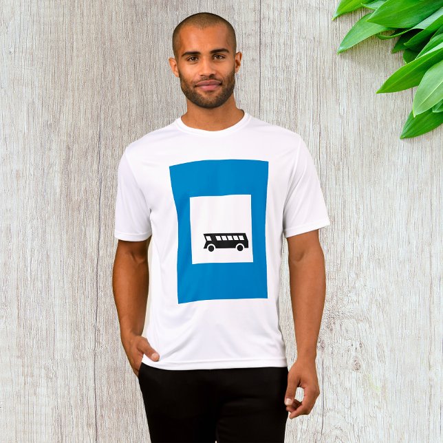 Kollektivtrafik Buss stoppskylt stadstransitering T Shirt (Skapare uppladdad)