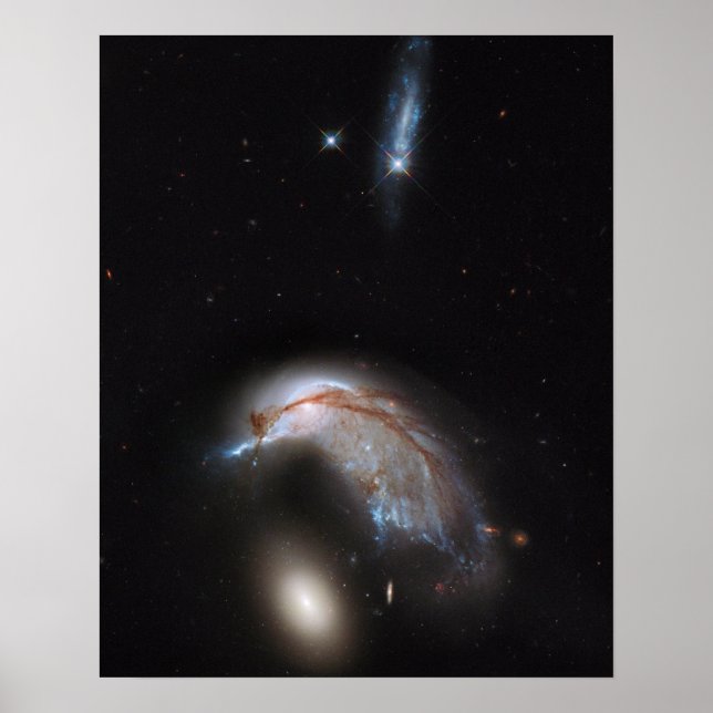 Kolliderande Galaxies Poster (Framsidan)
