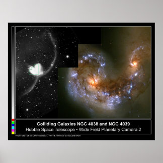 Kolliderar Galaxies Hubble Telescope Poster