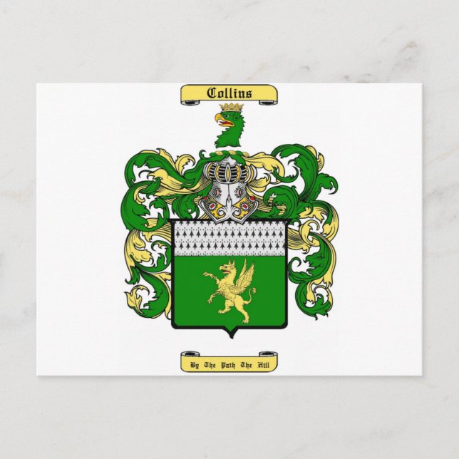 kolliner (engelska) vykort (Framsida)