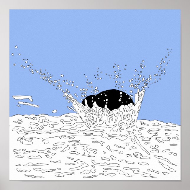 Kollision, illustration av Stänk Poster (Framsidan)