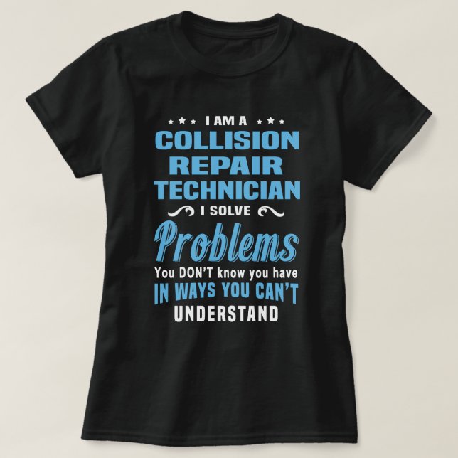 Kollisionsreparationstekniker T Shirt (Design framsida)