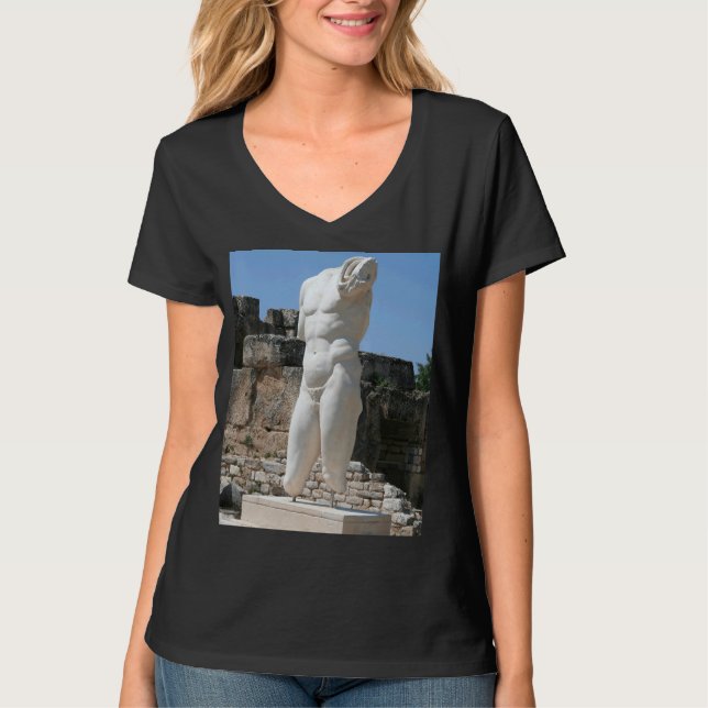 Kollosal torso statue Hadrianic Bath of Aphrodisia T Shirt (Framsida)