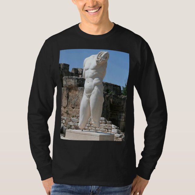 Kollosal torso statue Hadrianic Bath of Aphrodisia T Shirt (Framsida)