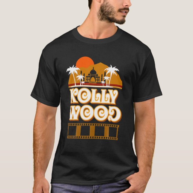 Kollywood Movie Retro Stil Tamil Indian Cinema Lo T Shirt (Framsida)