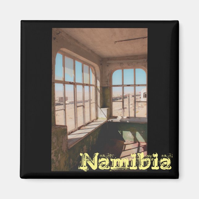 Kolmanskop Namibia Desert Town liggande Magnet (Framsidan)