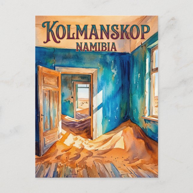 Kolmanskop Namibia Vykort (Framsida)