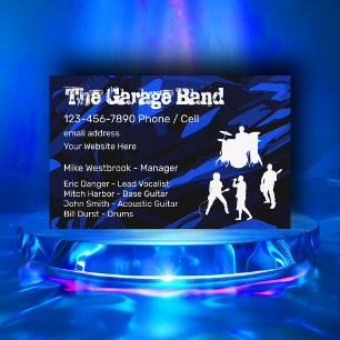Kolmast Sten Band Grunge Stil Visitkort