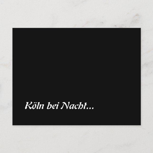 Köln bei Nacht Vykort (Framsida)