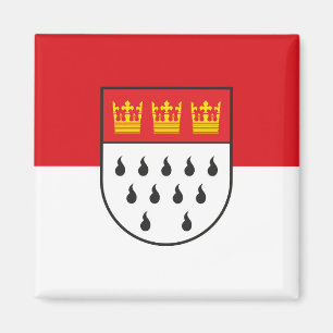 Koln City flagga tyskland symbol Kölogne Köln Magnet